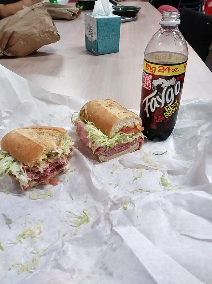 The classic combo! Nothing complements a hearty Italian sub quite like an ice-cold root beer. It's the yin and yang of deli dining.