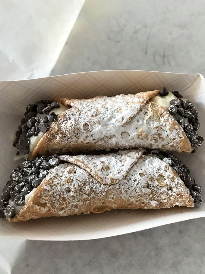 Sweet endings! These cannoli are the perfect finale to your deli adventure – crispy, creamy, and utterly irresistible.