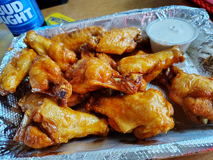 Wings so saucy, they could host their own late-night talk show. These buffalo beauties are ready for their close-up – and your taste buds.