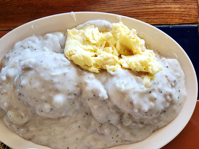 Biscuits and gravy: the breakfast of champions and the lunch of those who wish they were still having breakfast.