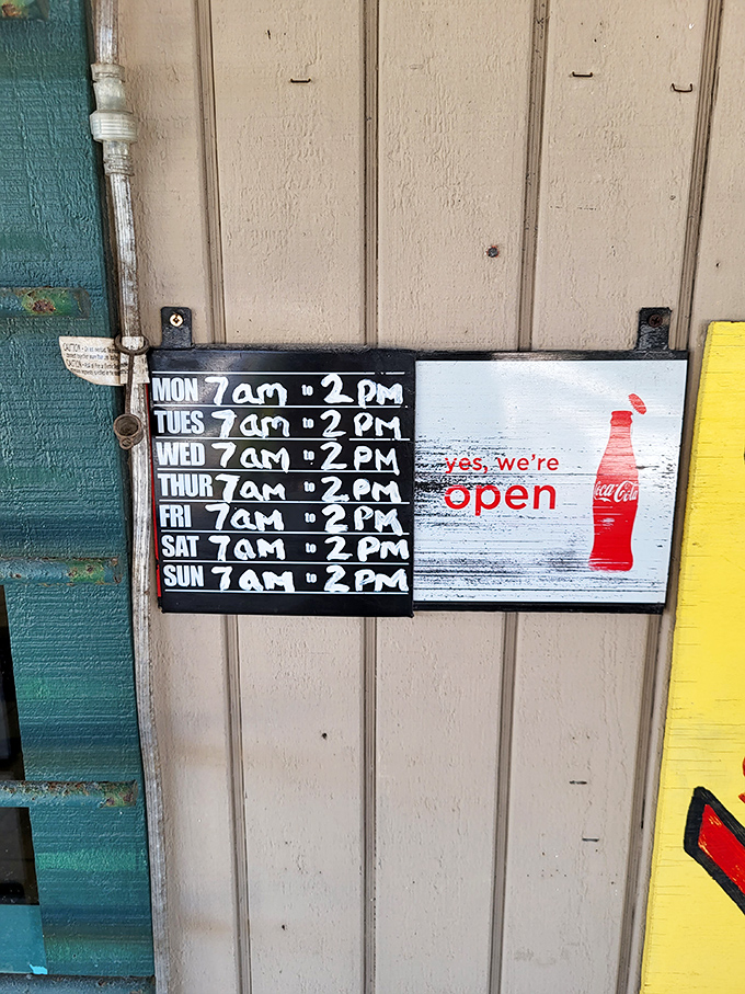 The hours of operation: when flavor never sleeps and neither does your appetite. Time is an illusion, but hunger is real!