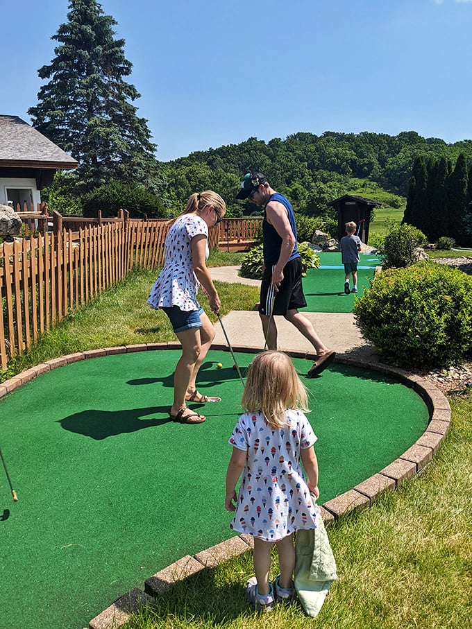 Family fun that spans generations: Where grandpa's golf stories come to life, and the kids finally believe his hole-in-one tales.