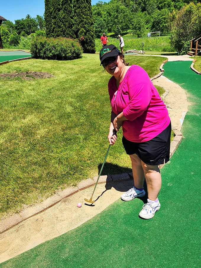 Swinging into action: Where every putt is a chance to channel your inner Arnold Palmer... or at least your inner cheese wheel.