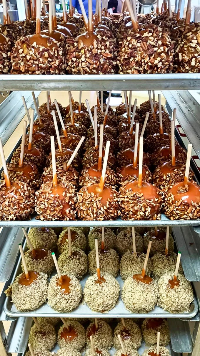 Chocolate-covered happiness on a stick. These treats are proof that good things come in small, nutty packages.