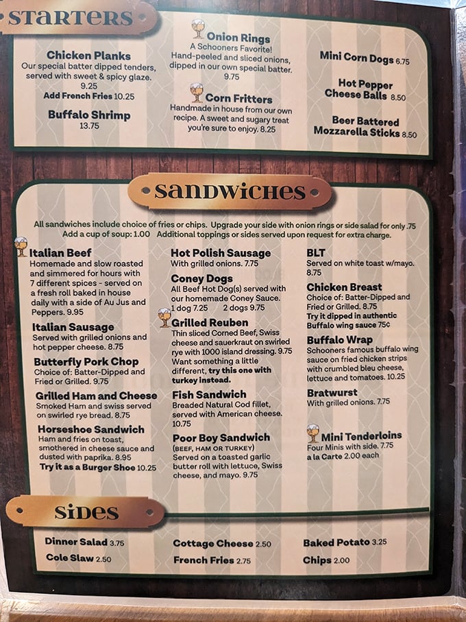 Menu, menu on the wall, who's the fairest meal of all? Spoiler alert: It's probably that legendary pork tenderloin sandwich!