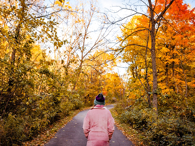 Autumn in technicolor: This trail is like walking through a Monet painting, only with more comfortable shoes and fewer French accents.