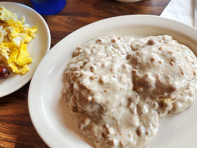 Biscuits and gravy: The breakfast that hugs you from the inside. This creamy, dreamy dish is comfort food at its finest.