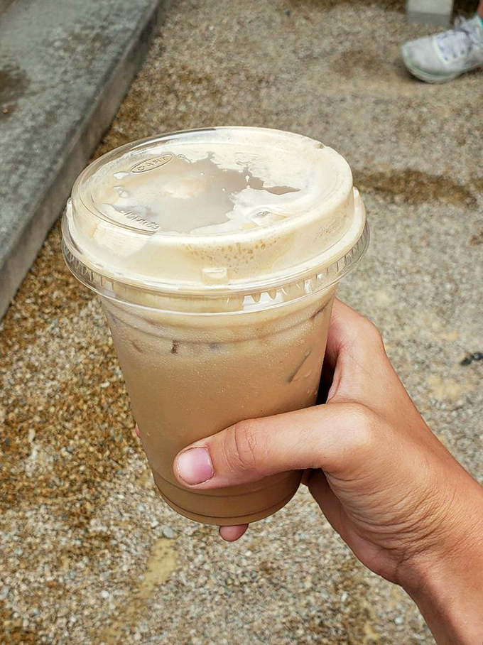 Honey, I shrunk the latte! This sweet sip is like a bear hug for your taste buds – comforting and oh-so-satisfying.