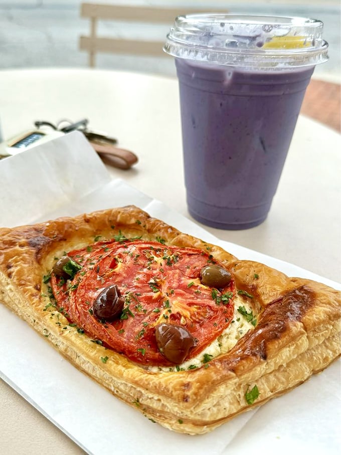 Tomato, tom-ah-to, let's call the whole thing delicious! This galette is like summer sunshine on a plate.