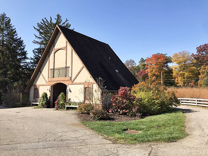 No, it's not a hobbit house – it's Inniswood's visitor center! This quaint structure proves that even buildings can have green thumbs.