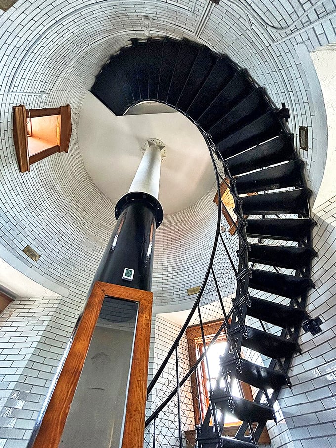 Spiral staircase to heaven? Not quite, but the view from the top is divine enough to make angels jealous.