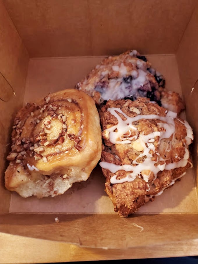 A box of joy! These pastries aren't just dessert, they're edible hugs for your soul.