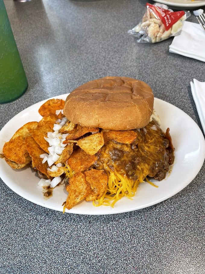 The Nati Burger: where chili meets burger in a flavor explosion that'll make your taste buds do a happy dance.