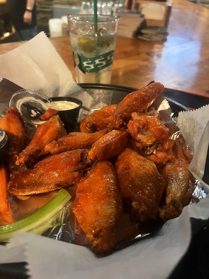 Wings so crispy, they could make a bald eagle jealous. These golden-brown beauties are ready to take your taste buds on a spicy joyride.