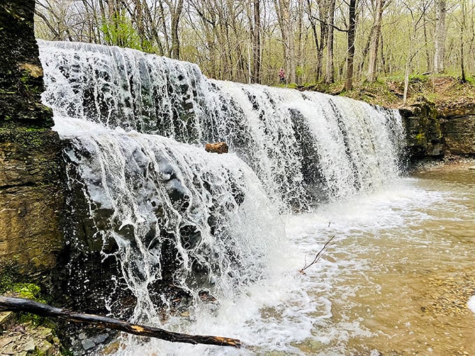 Rushing water cascades over rocks. Mother Nature's own spa treatment, no appointment necessary. Photo credit: Tasha Groth