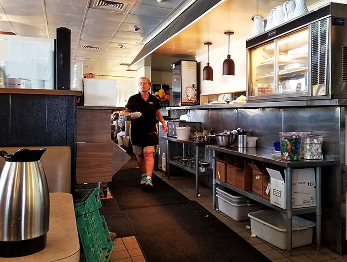 Behind the scenes of breakfast magic. This kitchen warrior is the unsung hero of your morning, turning batter into bliss faster than you can say 