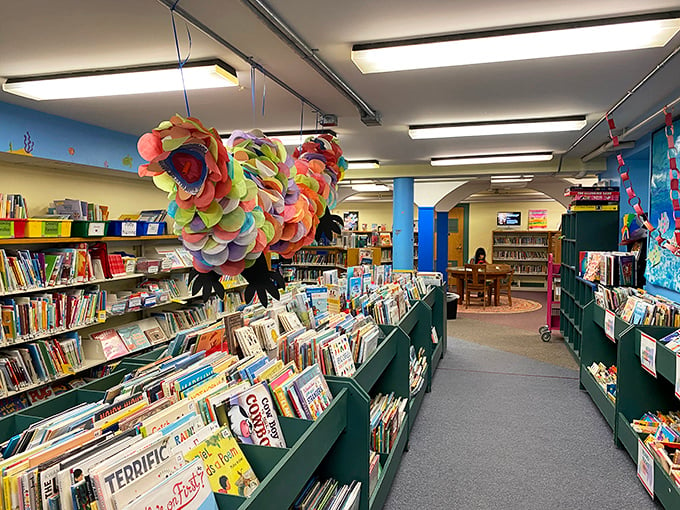 Forget Willy Wonka's chocolate factory - this library's colorful wonderland might just be the golden ticket to adventure!