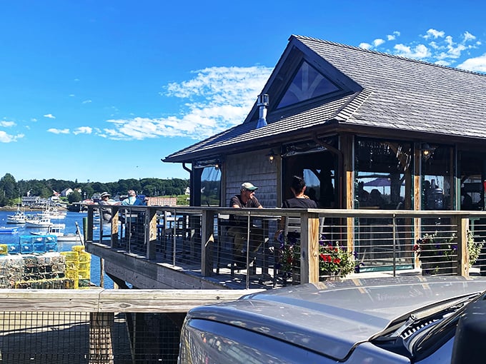 Perched on the water's edge, Thurston's Lobster Pound looks like a postcard come to life. It's the kind of place that makes you want to quit your job and become a lobsterman.