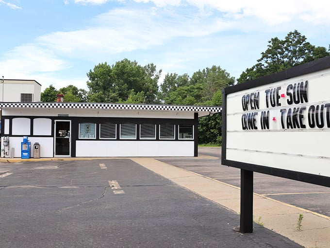 Welcome to Shirley's, where the checkered trim isn't just decor—it's a starting flag for your taste buds' grand prix!