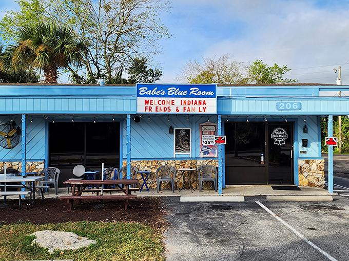 Welcome to Babe's Blue Room, where the exterior might say "dive bar," but the interior screams "culinary treasure trove." This unassuming spot is about to rock your taste buds!