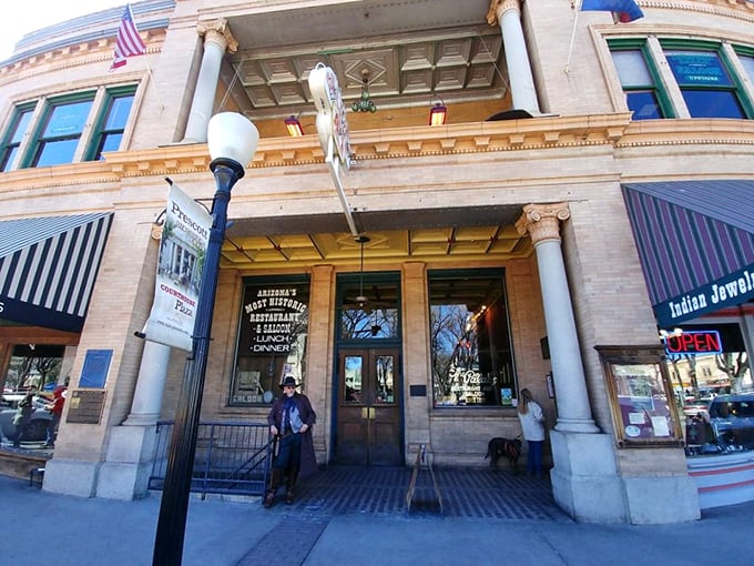 Step back in time! The Palace's grand facade whispers tales of gunslingers and gold rushes, inviting modern-day adventurers to saddle up for a taste of the Old West.