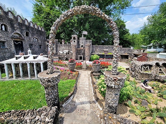 Step into a storybook world! This whimsical rock garden is like Disneyland meets 