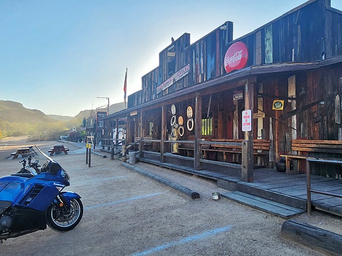 Where the Wild West meets Wild Cherry Pepsi: Tortilla Flat Saloon, a time capsule with a side of Coca-Cola.