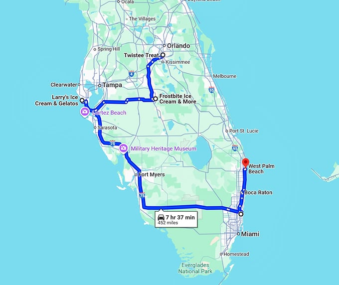 milkshake-road-trip-florida map