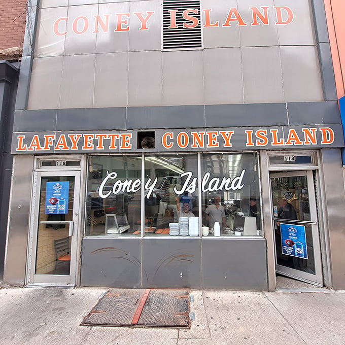 Lafayette Coney Island: Where neon dreams and chili-topped reality collide. This Detroit icon serves up history with a side of snap and sizzle.