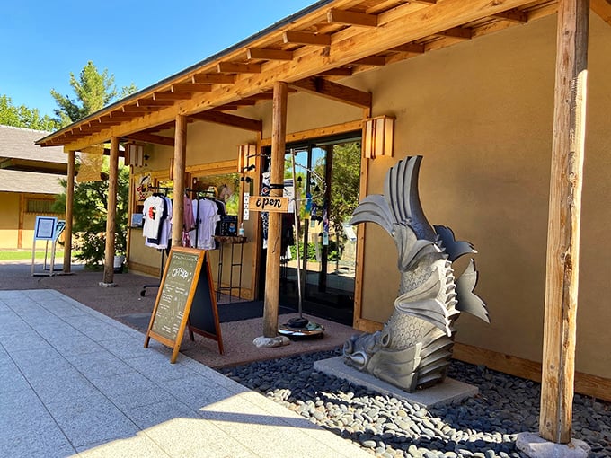 Souvenir shopping with a side of zen. Here, even the gift shop feels like part of the meditation – your wallet might just reach enlightenment.
