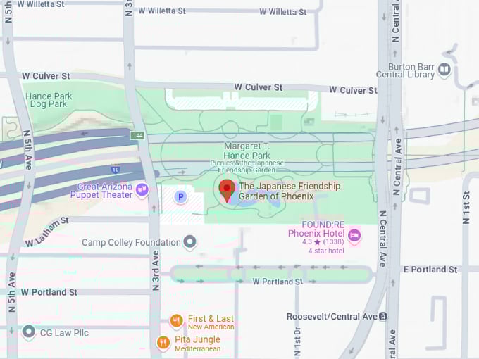 15 the japanese friendship garden of phoenix map