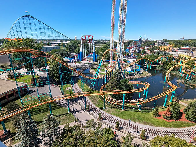 Buckle up for Valleyfair's wild rides! It's like Mother Nature's mood swings, but with safety harnesses and cotton candy.