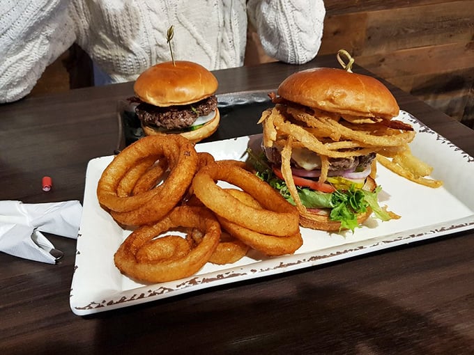 Holy hoops of happiness! These onion rings are so perfectly golden, they deserve their own Olympic medal category.