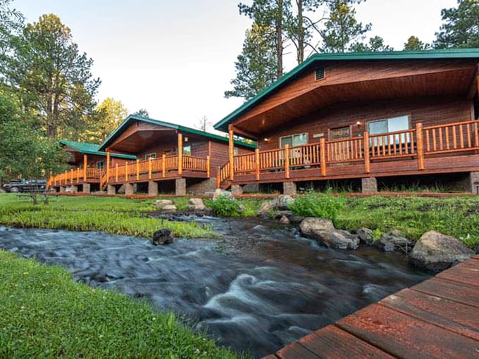 Rustic luxury with a side of babbling brook? These cabins are what woodland dreams are made of. Goldilocks would definitely approve.