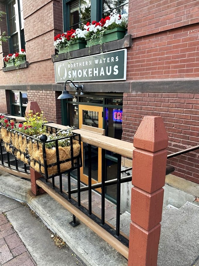 Smokehaus or flavor fortress? This unassuming storefront is the gateway to smoked meat nirvana. Prepare for a taste explosion!