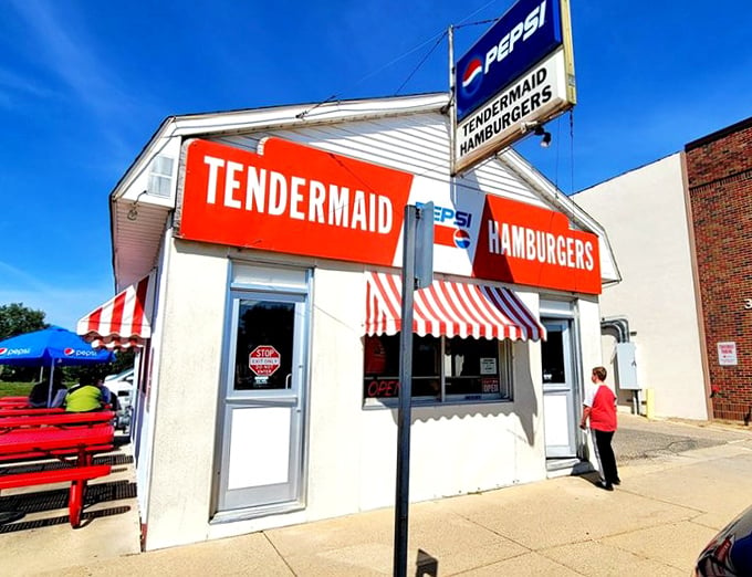 Tendermaid: The little white building with big flavor. Step back in time for a sandwich that's stood the test of it.