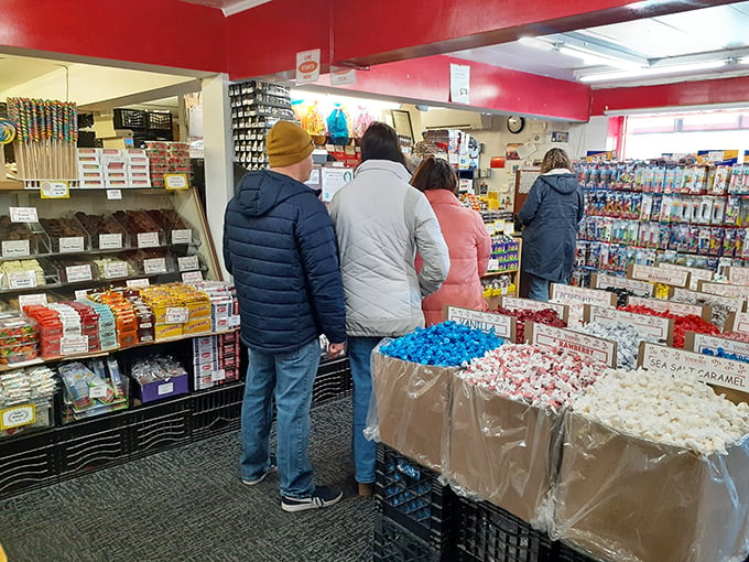 Candy pilgrims on a sugar-fueled quest. These folks know that sometimes, you need to treat yourself to the sweeter things in life.