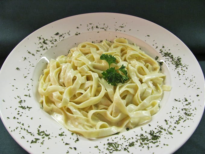 This fettuccine Alfredo is so perfectly creamy, it could make a Roman chef shed a tear of joy.