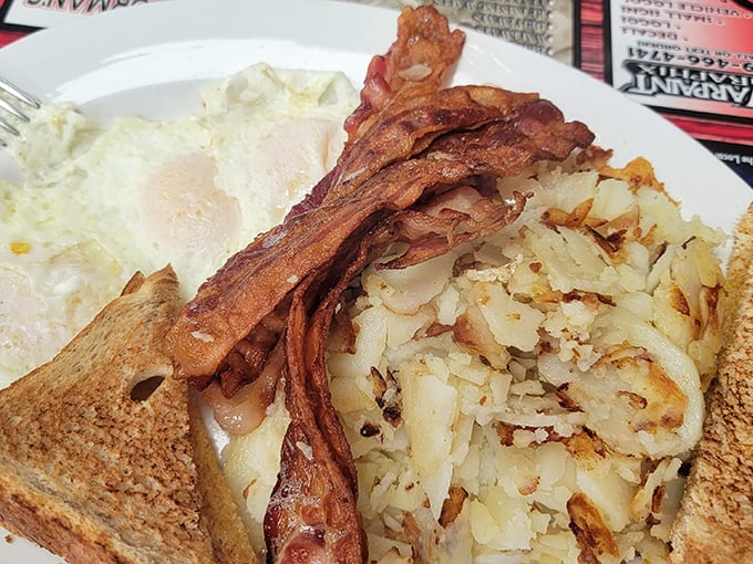 Good morning, delicious! This hearty plate is the breakfast of champions – and anyone else lucky enough to snag it.