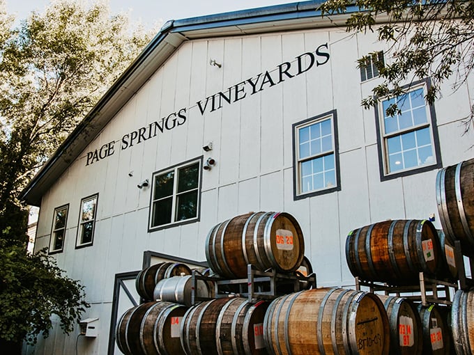 Page Springs Cellars: Where wine barrels outnumber people! This rustic paradise is like your cool aunt's backyard – if she were a vintner.