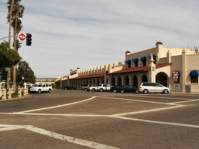 Ajo: A desert oasis that's more refreshing than a cold drink on a hot day. This plaza looks like it was designed by a Spanish architect with a Southwestern dream.