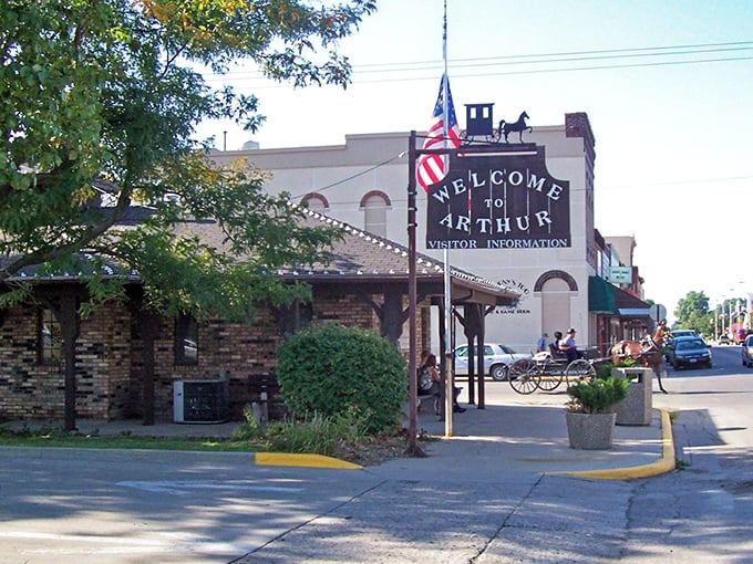 Welcome to Arthur, where horse-drawn buggies aren't just for Central Park! Amish country charm meets small-town hospitality in this timeless Illinois gem.