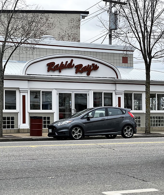 No frills, all thrills! Rapid Ray's modest facade conceals a world of hot dog delights that'll make your taste buds do the cha-cha.