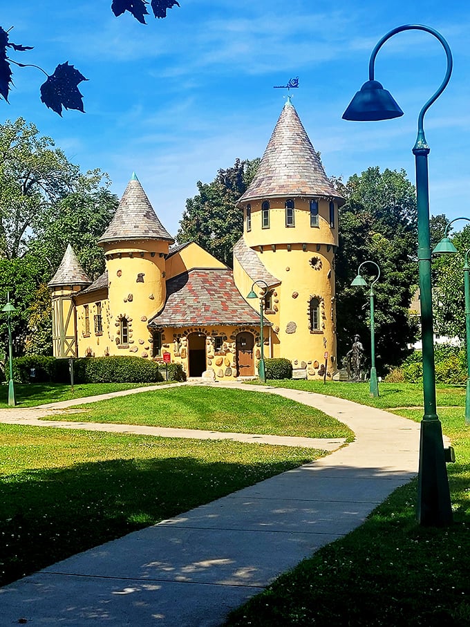 This storybook castle in Owosso is the ultimate writer's retreat. Because nothing says "bestseller" quite like your own turret.