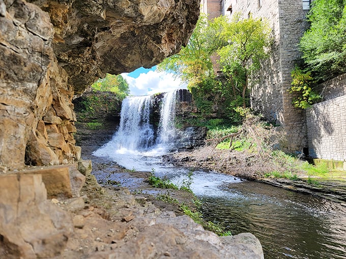 Old mill, new thrills! This urban waterfall is like finding a pearl in an oyster – unexpected and totally Instagram-worthy. Photo credit: Ольга Синкевич