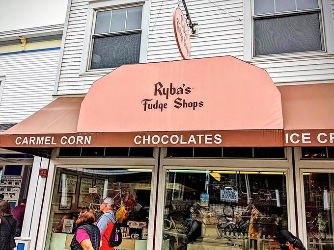 No cars on Mackinac Island? No problem. At Ryba's, fudge is the only fuel you need for island exploration. Photo credit: Derek Jackson