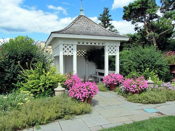 From English cottages to Japanese zen, this garden's got more diversity than a UN meeting.