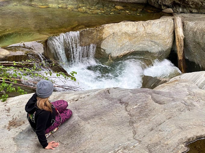 Splash mountain, Vermont style! Warren Falls offers thrills, chills, and probably a few unintentional spills. Remember, grace is overrated when you're having this much fun!