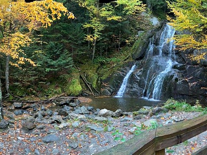 Moss Glen Falls: Proving that not all staircases lead to the attic. This natural wonder is like the Stairway to Heaven, minus the Led Zeppelin soundtrack.