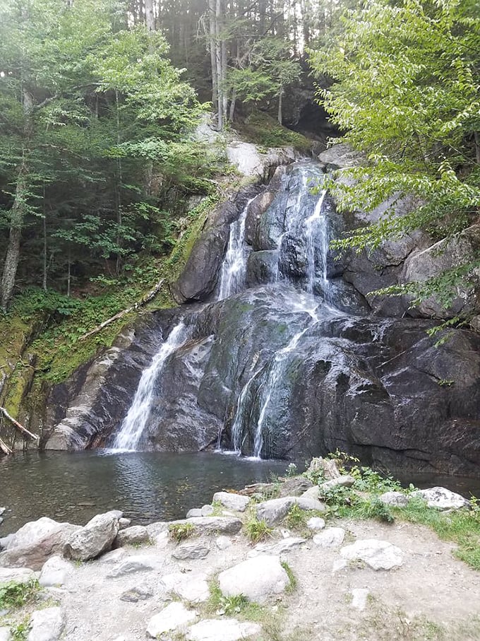 Who needs a spa day when you've got Moss Glen Falls? Nature's own relaxation station, complete with soothing sounds and a green backdrop that puts your houseplants to shame.